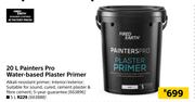 Fired Earth Painters Pro Water Based Plaster Primer-5L