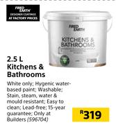 Fired Earth Kitchens & Bathrooms-2.5L