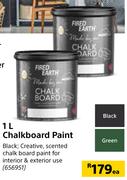 Fired Earth Chalkboard Paint-1L Each
