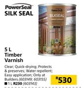 Powerseal Silk Seal Timber Varnish-5L