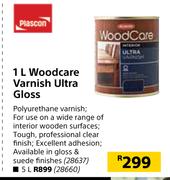 Plascon Woodcare Varnish Ultra Gloss-1L