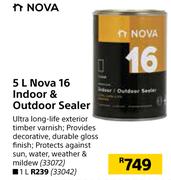 Nova 16 Indoor & Outdoor Sealer-5L