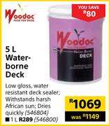 Woodoc Water Borne Deck-1L