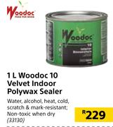 Woodoc 10 Velvet Indoor Polywax Sealer-1L