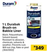 Duram Durabak Brush On Bakkie Liner-1L