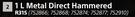 Fired Earth Metal Direct Hammered-1L