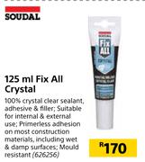 Soudal Fix All Crystal-125ml