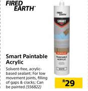 Fired Earth Smart Paintable Acrylic