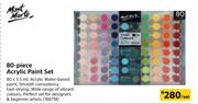Mont Marte 80-Pieces Acrylic Paint Set-Per Set