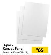 3-Pack Canvas Panel 60mm x 80mm