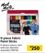 Mont Marte 9-Piece Fabric Paint Sticks