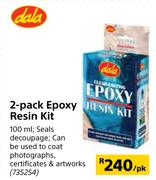 Dala 2-Pack Epoxy Resin Kit-100ml Per Pack