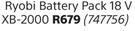 Ryobi Battery Pack Of 18 V XB-2000