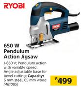 Ryobi 650 W Pendulum Action Jigsaw J-650 V