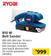 Ryobi 810w belt deals sander