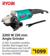 Ryobi 2200 W 230 mm Angle Grinder G-232