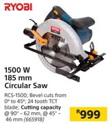 Ryobi 1500 W 185 mm Circular Saw RCS-1500