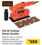 Black+Decker 135 W Orbital Sheet Sander