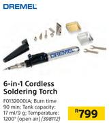 Dremel 6-In-1 Cordless Soldering Torch F0132000JA