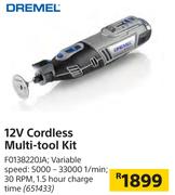 Dremel 12V Cordless Multi-Tool Kit F0138220JA