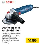 Bosch 700 W 115 mm Angle Grinder GWS700