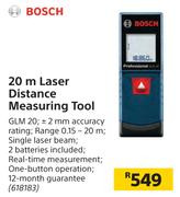 Bosch 20 m Laser Distance Measuring Tool GLM 20