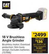 CAT 18 V Brushless Angle Grinder