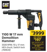 CAT 1100 W 17 mm Demolition Hammer