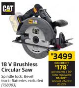 CAT 18 V Brushless Circular Saw