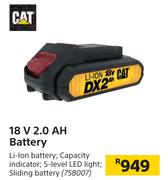 CAT 18 V 2.0 AH Battery