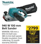 Makita 940 W 100 mm Belt Sander M9400B
