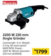 Makita 2200 W 230 mm Angle Grinder