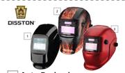 Disston Flame Decal Welding Helmet