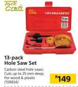 Tork Craft 13 Pack Hole Saw Set
