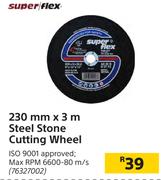 Super Flex 230mm x 3m Steel Stone Cutting Wheel