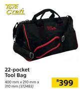 Tork Craft 22 Pocket Tool Bag-400mm x 210mm x 310mm