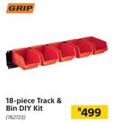 Grip 18 Piece Track & Bin Diy Kit