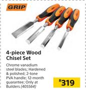Grip 4 Piece Wood Chisel Set
