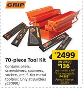 Grip 70 Piece Tool Kit