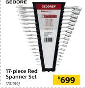 Gedore 17 Piece Red Spanner Set