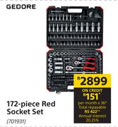Gedore 172 Piece Red Socket Set