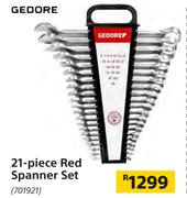 Gedore 21 Piece Red Spanner Set