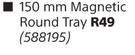 Mastercraft Magnetic Round Tray-150mm x 230mm