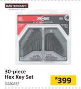 Mastercraft 30 Piece Hex Key Set
