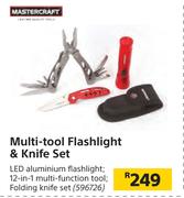Mastercraft Multi Tool Flashlight & Knife Set