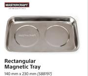 Mastercraft Magnetic Round Tray-150mm x 230mm
