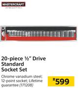 Mastercraft 20 Piece 1/2" Drive Standard Socket Set