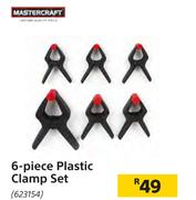 Mastercraft 6 Piece Plastic Clamp Set