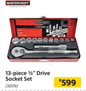 Mastercraft 13 Piece 1/2" Drive Socket Set