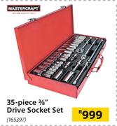 Mastercraft 35 Piece 3/8" Drive Socket Set